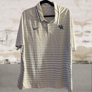 Nike Dri-FIT College Striped Polo Men's Kentucky Wildcats Size XXL